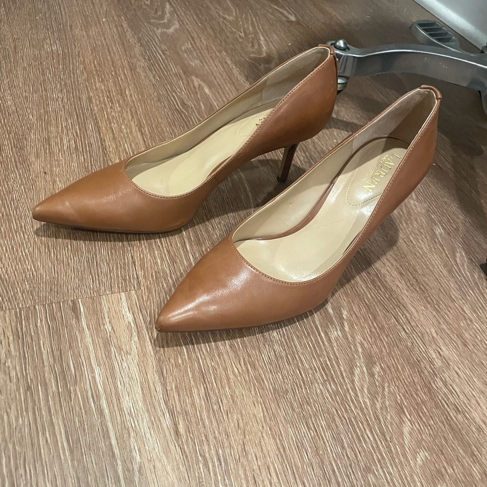 Ralph Lauren Brown Pointed Heels